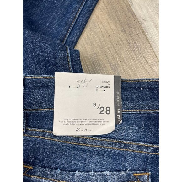 NEW KanCan Mid Rise Super Skinny Jeans 9 28 Dark Wash - Picture 4 of 8